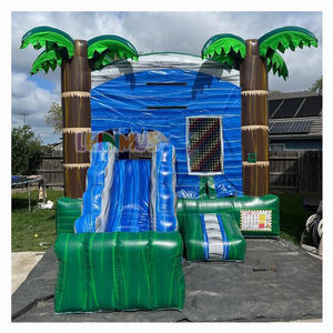 <span class=keywords><strong>Castillo</strong></span> Inflable Compacto con Tobogán, <span class=keywords><strong>Pequeño</strong></span>, para Niños, Diversión en Interiores y Exteriores - Product Image 1