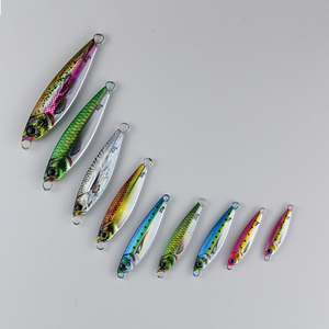 OEM/ODM Señuelos de Pesca de agua salada 15G 20g 25g 30g 40g 60g 80g Plantilla de Metal verde rosa plata cuchillo Vertical Jigs para pargo Kingfish - Product Image 5