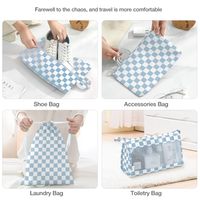 Cubes de rangement de voyage 8 pièces, ensemble d'organisateurs de bagages, sacs de rangement pour valises avec sac à chaussures et trousse de toilette pour femmes et hommes