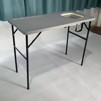 Table pliante en HDPE la plus vendue avec évier