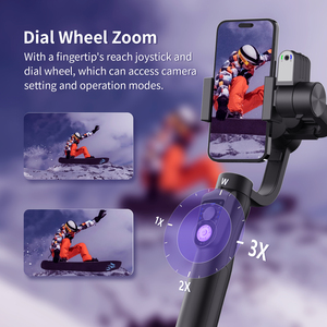 <span class=keywords><strong>Stabilisateur</strong></span> pliable à 3 cardans pour enregistrement vidéo de smartphone portable <span class=keywords><strong>iPhone</strong></span> et Android avec suivi du visage pour le sport - Product Image 6