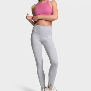 Vêtements de sport pour femmes, leggings de yoga, vêtements de sport personnalisés, 100% coton, taille personnalisée, collants sans couture, leggings pour femmes - Product Image 2