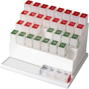 Organizador de Pastillas Mensual de 31 Días con 4 Compartimentos Diarios - Product Image 1