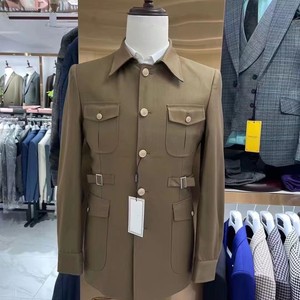 Gold Button Wedding Party <strong>Suits</strong> Men Closure Collar Business Wedding <strong>Suits</strong> Costume Homme - Product Image 5