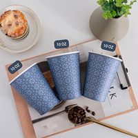 Gobelets à café jetables multi-usages en papier kraft biodégradable 10oz 230-320gsm avec logo personnalisé, paroi simple et revêtement PE