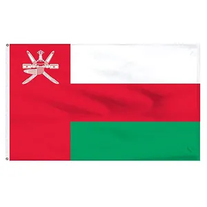 Производители 48 часов Быстрая доставка OEM Оман флаг 3x5 футов британские государственные флаги полиэстер с латунными прокладками