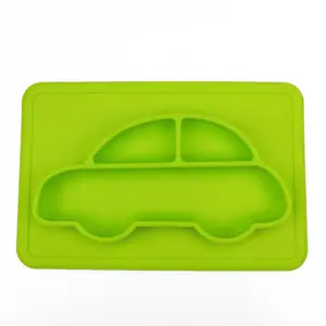 Kids Divided Baby Set Silicone Guard Baffle Plate Wave Wash Basin Kitchen With Suction Cup