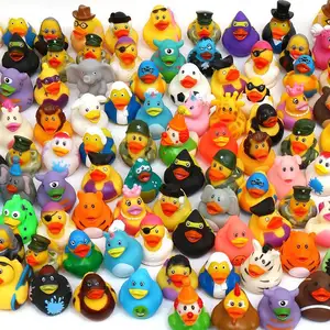 تشكيلة 2 بوصة بطة من المطاط لعبة Duckies للأطفال ، حمام هدايا عيد استحمام الطفل