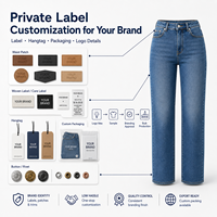 Fabricant de jeans sur mesure pour femmes, pantalons en denim, jeans pour dames, jeans délavés à l'acide, déchirés, brodés, usine de jeans