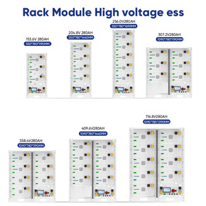 Batteria BESS ad Alta Tensione 51.2V 314Ah 200kWh 100kWh 50kWh 150kWh 20kW Power Rack LifePO4 per Accumulo Energetico Domestico, Batteria agli Ioni di Litio - Product Image 3