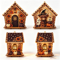 Kit de maison en puzzle 3D créatif Songwoo pour Halloween, à faire soi-même, artisanat pour enfants, cadeau, peinture diamant 3D