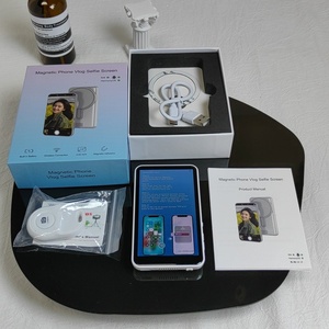 ETG 4.02 "vlog ảnh tự sướng Màn hình Màn hình điện thoại trở lại máy ảnh màn hình kết nối không dây từ xa từ màu hồng và trắng mô hình - Product Image 5