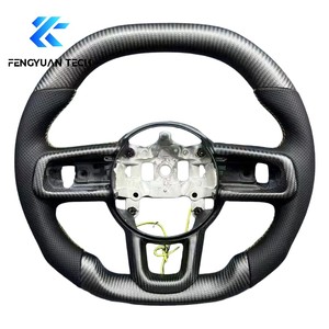 Volant de course sportif personnalisé Dodge en fibre de carbone et cuir pour Charger Challenger Hellcat SRT <span class=keywords><strong>RT</strong></span> - Product Image 5