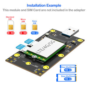M.2 NGFF B-Key转USB 3.0适配器，带双Nano SIM插槽4G/5g模块转换器，适用于台式机和笔记本电脑 (有现货) - Product Image 4