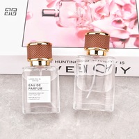 30ml 50ml Récipient cosmétique pour échantillon de parfum vide de voyage Flacons transparents Pompe de pulvérisation Atomiseur en verre Flacon à brume fine