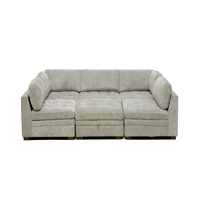 Canapé modulaire sectionnel Canapé-lit sectionnel avec pouf de rangement Canapé-lit surdimensionné Thomasville 6 pièces
