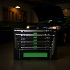 Fasano 10 Pc <b>Socket</b> Wrench Set 6 Point Metric Chrome Vanadium Steel Auto Repair Tools - Product Image 3