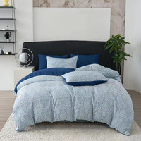 Parures de lit d'hôtel personnalisées jetables en coton jacquard lavable – Drap plat, drap-housse et taie d'oreiller de différentes couleurs