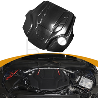 Couvercle de moteur en Fiber de carbone sec à ajustement parfait pour Audi B9 RS4 B9 RS5 80A SQ5 C8 S6 C8 S7 3.0T V6 accessoires de voiture