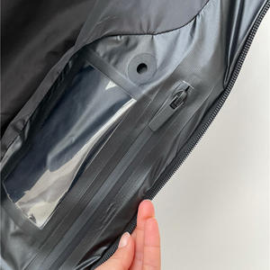 Manteau en duvet d'hiver pour hommes Veste en duvet à capuche légère Veste polaire imperméable sans couture à bulles pour hommes - Product Image 2