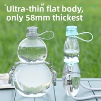 Bouteille gourde personnalisée en Tritan de 460/620 ml, portable avec sangle, tendance, pour boissons