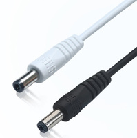 Câble d'alimentation USB mâle vers DC 5.5x2.1mm mâle avec interrupteur tactile à intensité variable pour lampe de bureau, lampe d'appoint, lampe publicitaire