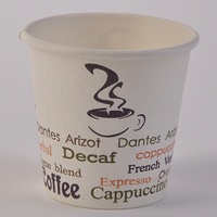 Tasses de papier à mur unique jetables 2.5oz pour les boissons chaudes tasses de papier imprimées par coutume de thé et de café