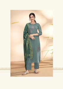 ชุดกางเกงเคอร์ติผ้าฝ้ายสำหรับผู้หญิงปากีสถานอินเดียพร้อมแขนสามส่วนสำหรับสวมใส่ทุกวันราคาจำนวนมาก - Product Image 3