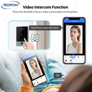 Tediton không thấm nước IP67 ngoài trời Mặt bàn phím RFID khóa cửa thông minh vân tay từ xa kiểm soát truy cập hệ thống với máy ảnh - Product Image 4