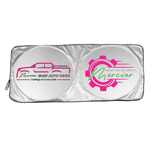 Xiangta ม่านบังแดดหน้ารถยนต์พับได้พร้อมที่บังแดดโพลีเอสเตอร์ป้องกันรังสียูวีสำหรับบังแดดหน้าต่างรถยนต์ - Product Image 1