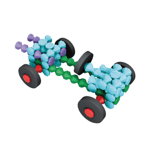 Qs Nieuwe Ontwerp Educatieve Puzzel Diy Play Sticks Speelgoed Plastic Kleurrijke Mini Handgemaakte Bouwsteen 50-delige Moderne Gebouwen - Product Image 1