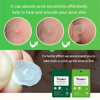 Youbuy Patchs Hydrocolloïdes Anti-Acné 36 Pièces Jour & Nuit avec Extrait d'Arbre à Thé, Imperméables et Invisibles, Support Dropshipping