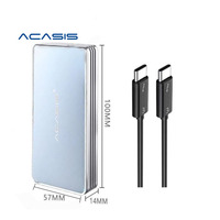 Carcasa de Super velocidad para ordenador portátil y PC, caja de protocolo NVMe CNC M.2 SSD de 40Gbps M2, compatible con USB 3,0 4,0 y TB3 tipo C