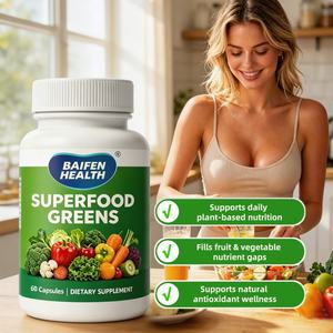 Capsules de suppléments de superaliments verts OEM/ODM pour un soutien détoxifiant et un nettoyage en douceur – Capsules de Spiruline et de Chlorelle - Product Image 2
