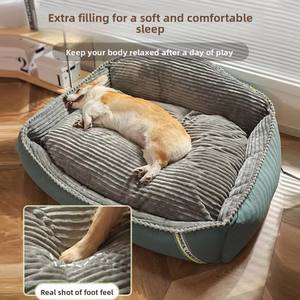 Fabrikant Groothandel Grote Hondendeken Winter-Warm Spacer Fluweel Huisdier Nest Sofa voor <span class=keywords><strong>Golden</strong></span> <span class=keywords><strong>Retriever</strong></span> en Andere Honden Vier Seizoenen - Product Image 6