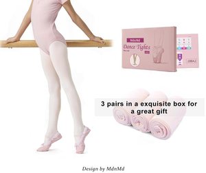 Pantimedias de Punto Beige con Diseño de Estribo para Mujeres de Escuelas de Danza - Product Image 3