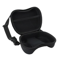 Étui de protection rigide en EVA moulé sur mesure pour manette de jeu, sac de voyage avec bandoulière et poche en filet pour manettes PS5 PS4