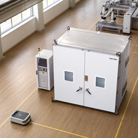 Chambre d'essai de chaleur et d'humidité pour panneaux solaires, pour le contrôle qualité des modules photovoltaïques, avec écran tactile et commande PLC