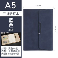 2025 nouvel ensemble de cahiers A5 avec couverture à trois volets, logo personnalisé édition personnalisée de haute qualité, reliure de luxe pour agenda personnel