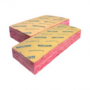 USA ASTM Kraft Faced R21 R22 R25 R30 R38 Dünne Glasfaser isolierung Weiche Baumwolle Fiberglas Wolle Isolierung Batt für den Außenbereich - Product Image 1