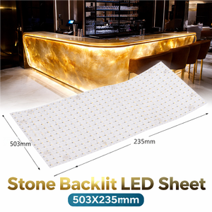 Lámina de Luz LED Retroiluminada para Mármol y Piedra, Color Blanco, 420 LED, 24 V CC, 35 W - Product Image 1