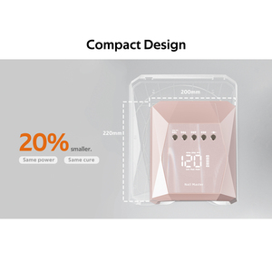 Lampada UV LED per Asciugatura Unghie in Gel, Luce Professionale per Unghie con Timer e Display, Bianca - Product Image 4