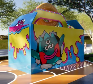Camion di cibo per esterni commerciale personalizzato per il Design urbano Snack Mobile negozio di dolci su misura Visual Merchandising - Product Image 6