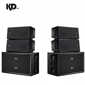 Sistema Activo de Altavoces Line Array de Neodimio de 700W con <span class=keywords><strong>4</strong></span>+2 Unidades de 10 Pulgadas y Doble Unidad de 18 Pulgadas de <span class=keywords><strong>4</strong></span>/8 Ohmios para Eventos de DJ - Product Image 1