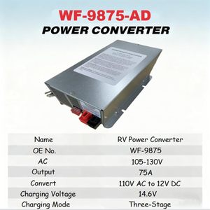 Wf-9875 ตัวแปลงไฟ 75 แอมป์สำหรับรถแคมป์ปิ้งอาร์วี ซีรีส์ Wf-9800 Wf-9875-Mba - Product Image 2
