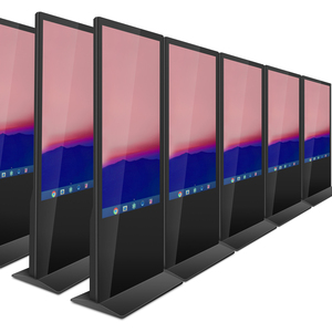 65 Inch Digital Signage Totem Touch Screen Vertical Advertising Kiosk Black Indoor TFT Aluminum Case+tempered Glass Panel - Product Image 2