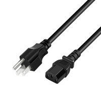 Câble d'alimentation CA entièrement certifié, personnalisé, norme américaine C13 IEC 1,8 m pour appareils électroménagers