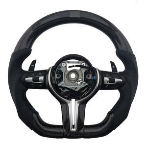 Volant de direction en cuir et fibre de carbone avec LED pour BMW Série 3, Série 5, F10, F20, F30, F90, F01, F02 - Produits populaires - Product Image 1