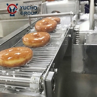 Ligne de production de machines à beignets/donuts entièrement automatiques industrielles Yucho Professional avec acier inoxydable 304 et PLC de marque réputée