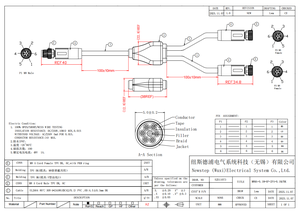 Cavo PVC Personalizzato M12 da <span class=keywords><strong>1</strong></span> Maschio a <span class=keywords><strong>2</strong></span> Femmine, Adattatore Industriale a Y per Sensori, 4 <span class=keywords><strong>5</strong></span> 12 Pin, Livello di Protezione IP67 - Product Image 5